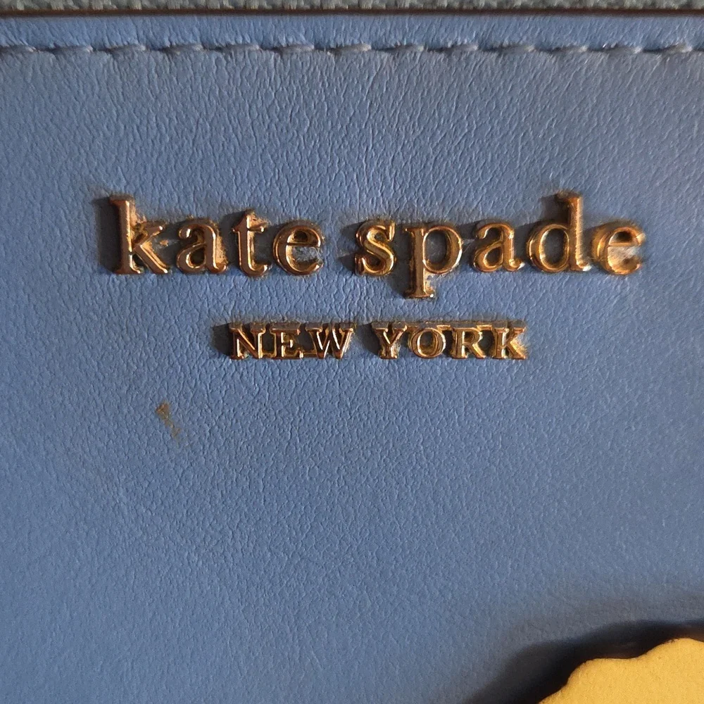 Kate Spade NY Tide Pool Puffy Puffer Fish Continental Wallet EUC - Picture 5 of 16